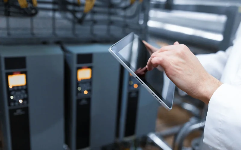 Person mit Kontroll Inetrface